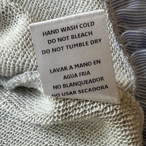 After Market Off Shoulder Sweatshirt with Peplum Trim - Picture 10 of 10